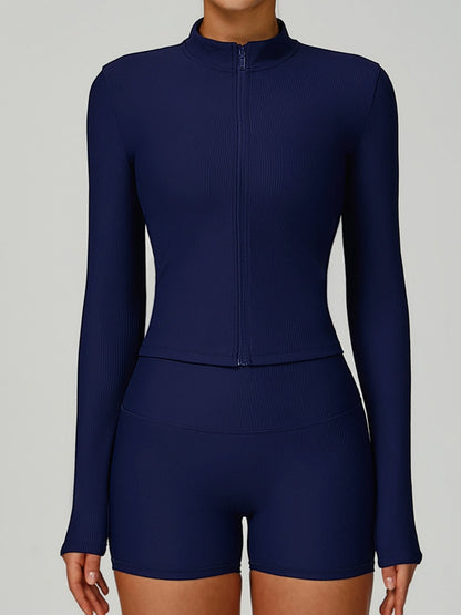 Ribbed 3-Pieces Short Traksuit
