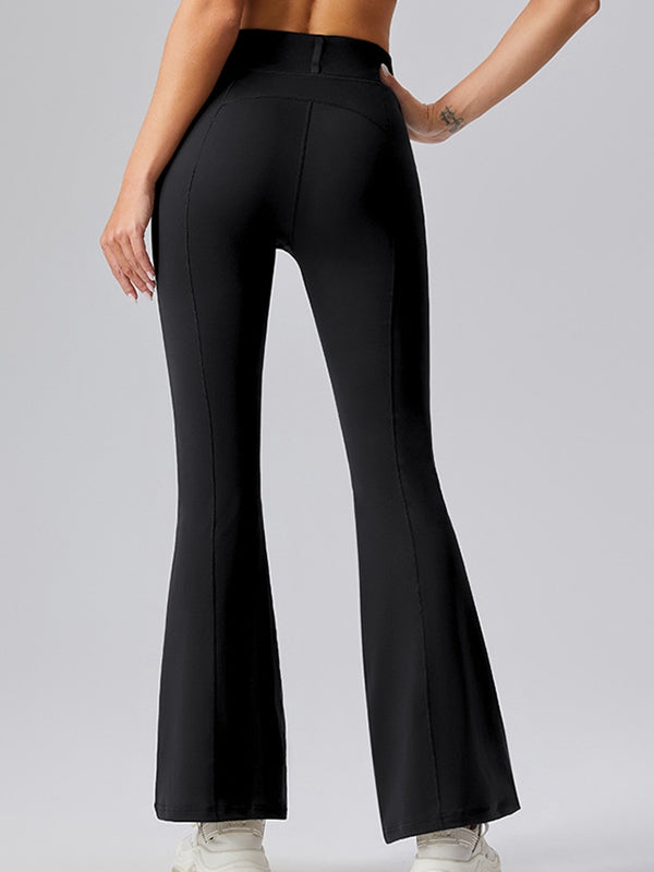 Sexy Denim Zipper Flare Leggings