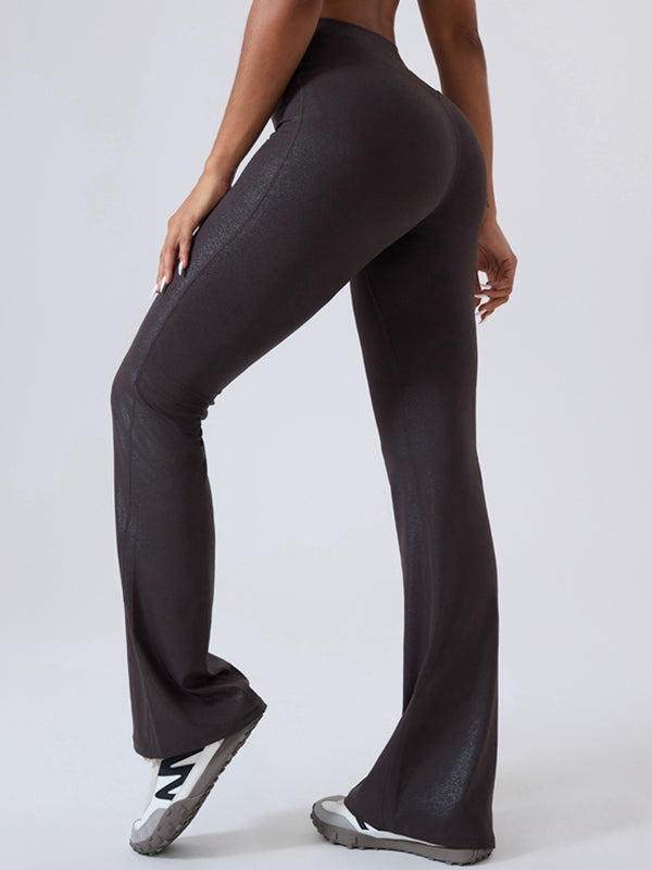 Faux Leather Flare Leggings