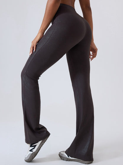 Faux Leather Flare Leggings