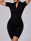 ZASUWA Female Sexy Backless Zipper Scrunch Bum Jumpsuit