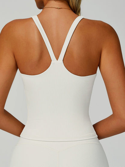 Ribbed High-rise Leggings