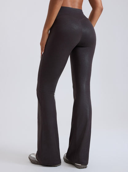 Faux Leather Flare Leggings