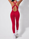 ZASUWA Female Cross Back Scrunch Bum Jumpsuit