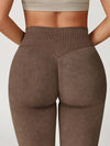 ZASUWA Female Denim Scrunch Bum High-rise Leggings