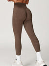 ZASUWA Female Denim Scrunch Bum High-rise Leggings