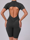 ZASUWA Female Sexy Backless Zipper Scrunch Bum Jumpsuit