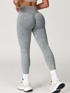 ZASUWA Female Denim Scrunch Bum High-rise Leggings