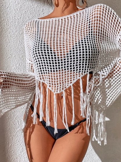 Sexy Fishnet Without Bikini Set Swimwear Cover-up