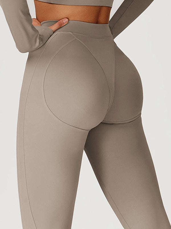 Push-up-Leggings mit hoher Taille