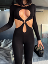 🖤ZASUWA Female Hollow Out Jumpsuit