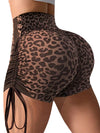 ZASUWA Female Leopard Print Adjustable Straps Shorts