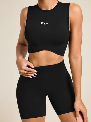 ZASUWA Female Seamless Hip-lift Scrunch Bum Short Tracksuit