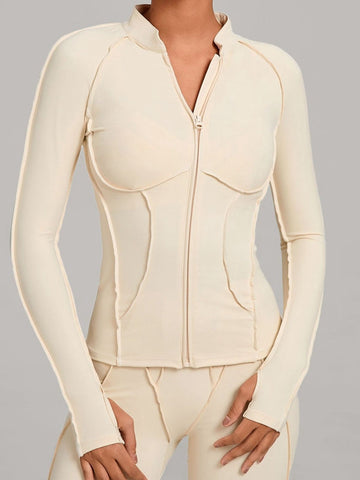 ZASUWA Female Stitch Zipper Jacket