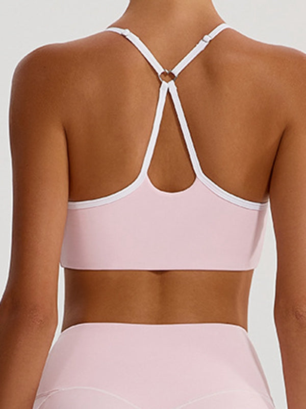 Big Heart Shape Cross Back Sports Bras