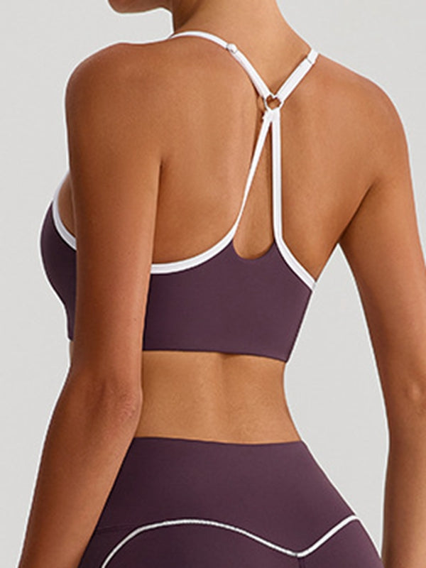 Big Heart Shape Cross Back Sports Bras