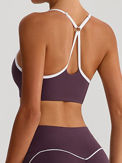 Big Heart Shape Cross Back Sports Bras