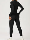 ZASUWA Female Sexy Zipper Corset Fleece Jumpsuit