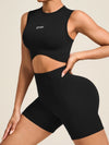 ZASUWA Female Seamless Hip-lift Scrunch Bum Short Tracksuit
