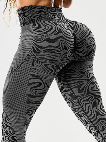 ZASUWA Female Sexy Faux Leather Leopard Print Leggings