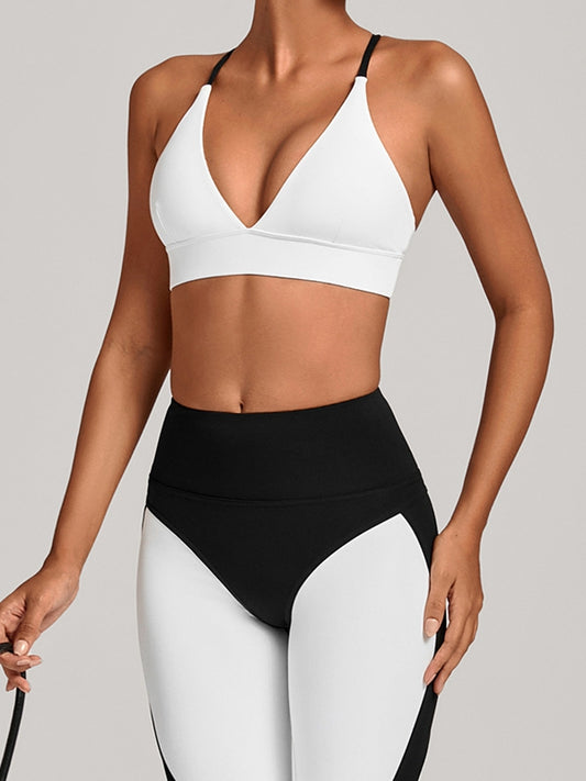 ZASUWA Female Contrast Color Push Up Tracksuit