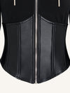 🖤ZASUWA Female Faux Leather Corset With Hat Jacket