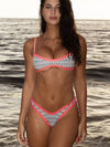 ZASUWA Female Sexy Contrast Color Print Bikini Set