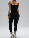 ZASUWA Female Contrast Color Cross Back Jumpsuit