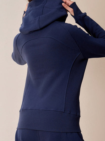 Pocket Zipper With Hat Jacket