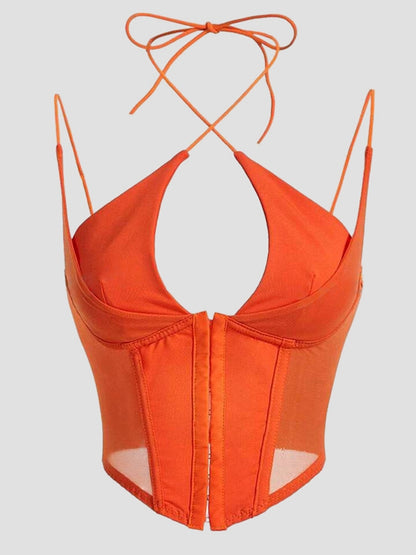 Mesh Corset Tank