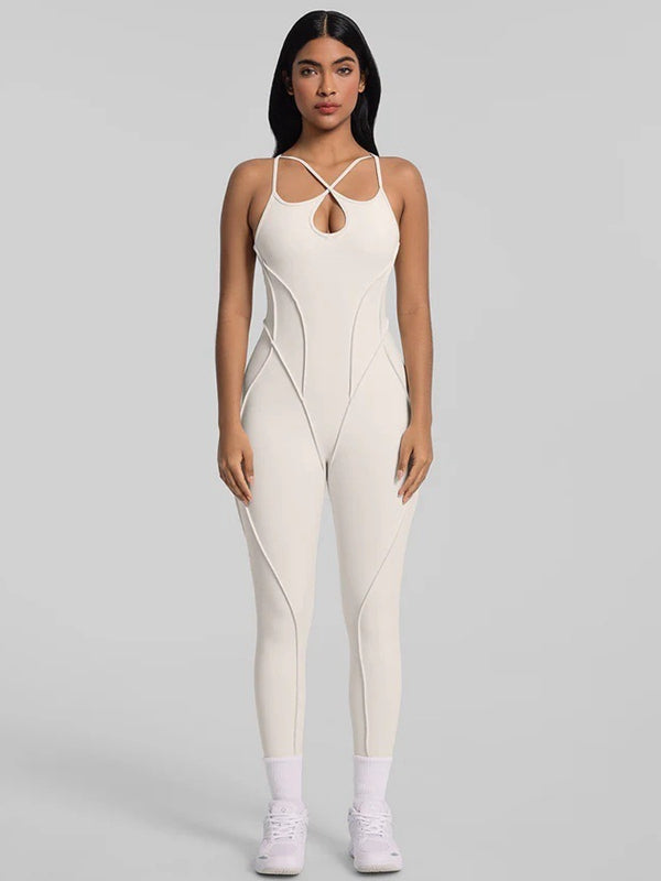 Sexy Cross Backless Stitch Performance Jumpsuit – ZASUWA SPORTSWEAR