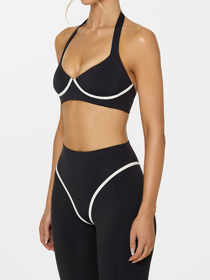 Stripes Push-Up High-rise Leggings