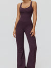 ZASUWA Female Cross Back Flare Jumpsuit