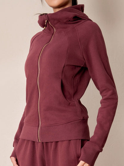 Pocket Zipper With Hat Jacket