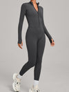 ZASUWA Female Sexy Zipper Fleece Jumpsuit