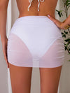 ZASUWA Female Sexy Sheer mesh Cover-up Skirt