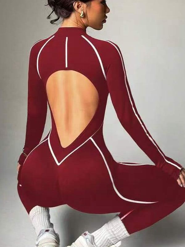 Backless Zipper Jumpsuit – ZASUWA SPORTSWEAR