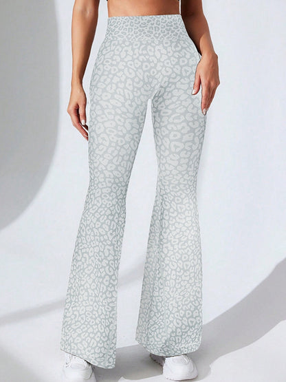 Leopard Print Flare Leggings