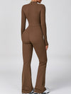 ZASUWA Female Zipper Flare Jumpsuit