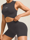 ZASUWA Female Seamless Hip-lift Scrunch Bum Short Tracksuit