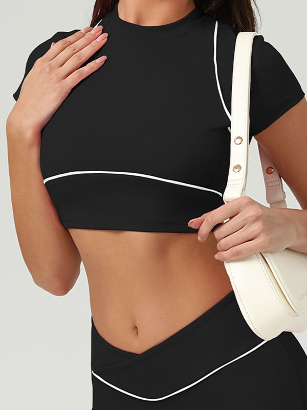 Pocket V-shape Waist 2 In1 Skirt