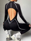 ZASUWA Female Backless Zipper Jumpsuit