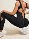 ZASUWA Female Cross Back Scrunch Bum Jumpsuit