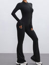 ZASUWA Female Sexy Zipper Flare Jumpsuit