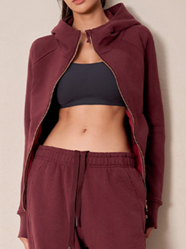 Pocket Zipper With Hat Jacket