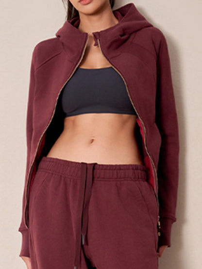Pocket Zipper With Hat Jacket