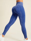 ZASUWA Female Faux Denim High-rise Leggings