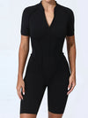 ZASUWA Female Sexy Zipper Booty Romper
