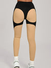 ZASUWA Female Contrast Color Push Up Yoga Leggings