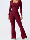 ZASUWA Female Long Sleeves Flare Jumpsuit